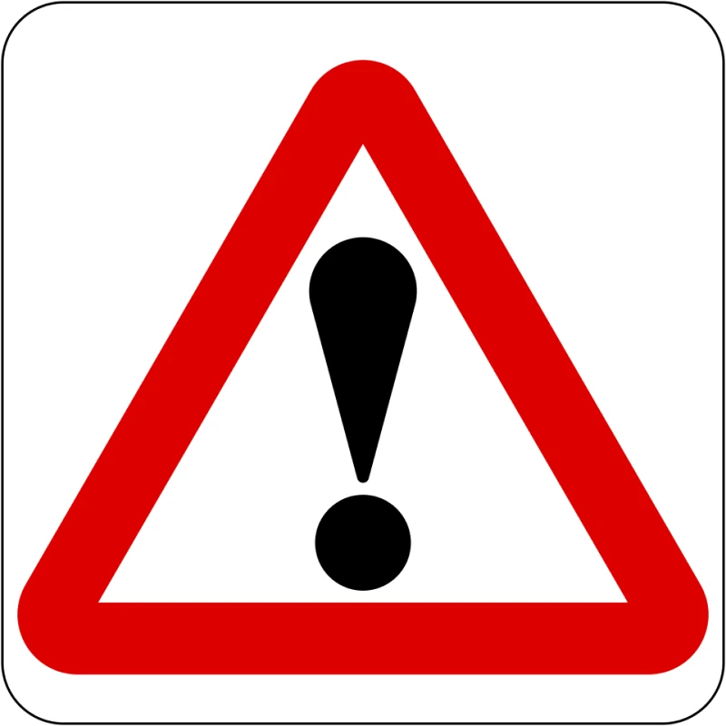 General danger warning sign